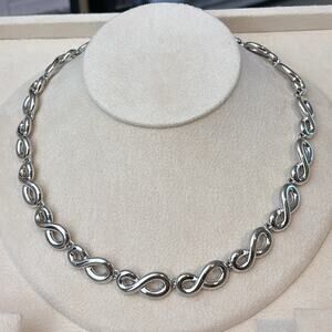 D'Orlan Rhodium Plated Necklace 16-18"